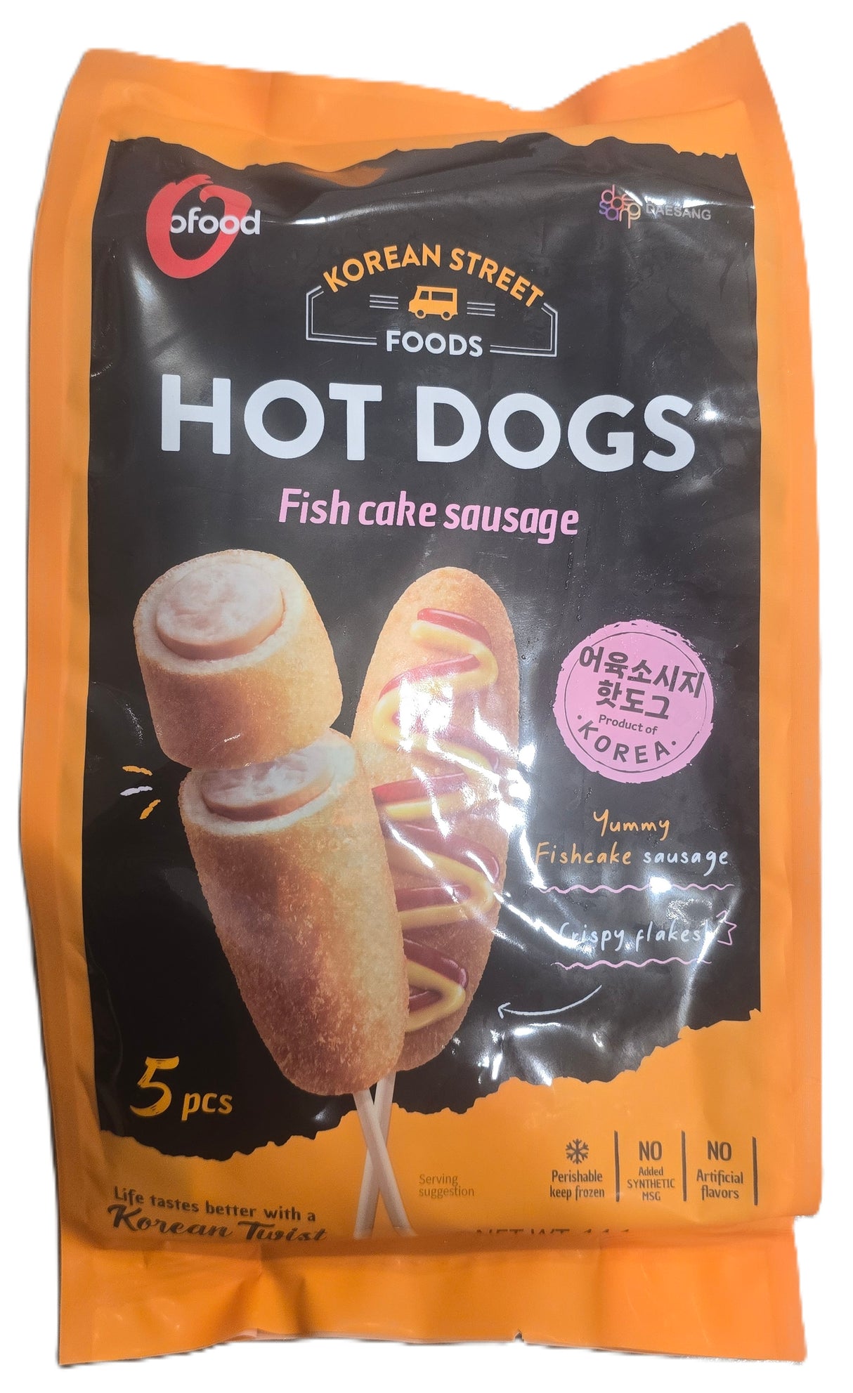 청정원 어육소시지 핫도그 400g CJW Fishcake sausage Hotdog 400g