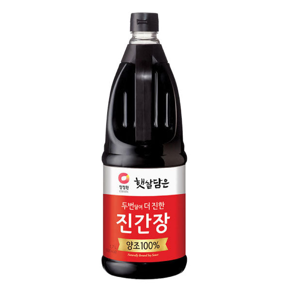 청정원 두번달여 더 진한 진간장 1.7L CJW Naturally Brewed Soy Sauce 1.7L