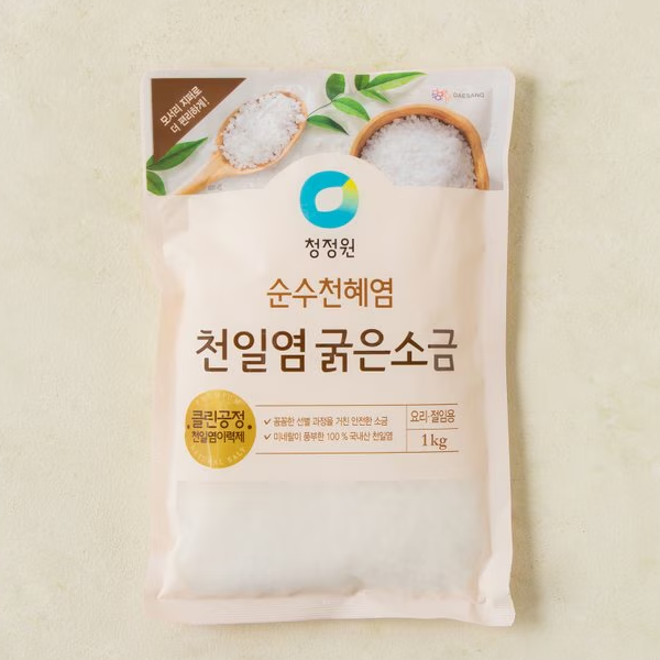청정원 신안섬보배 굵은 소금 1kg CJO SEA SALT 1KG
