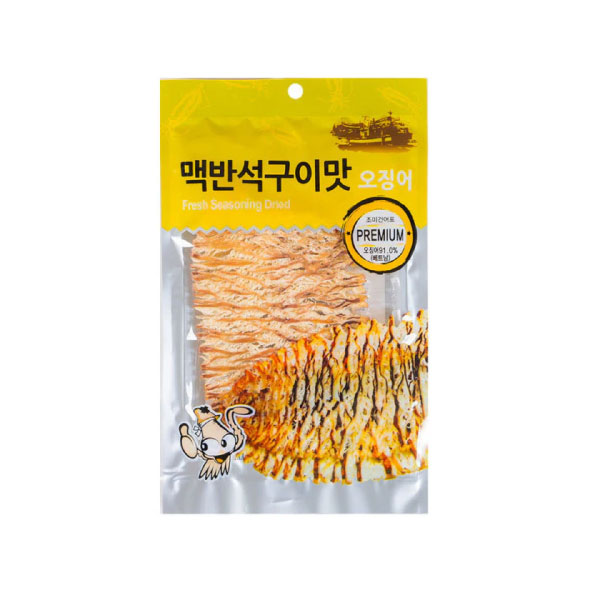 진주푸드 맥반석구이맛 오징어 30g JJF Fresh Seasoning Dried Squid 30g
