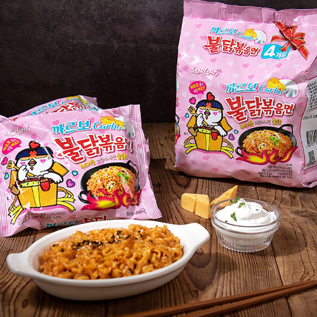 삼양 불닭볶음면 까르보 멀티팩 130g*5 SY Carbonara Hot Chicken Noodle 130g*5