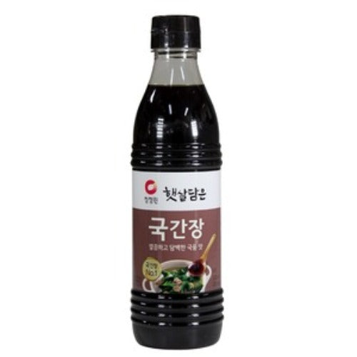 청정원 햇살담은 자연숙성 국간장 500ml CJO Soy Sauce For Soup 500ml