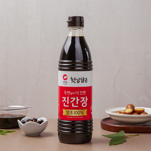 청정원 두번달여 더 진한 진간장 840ml CJW Naturally Brewed Soy Sauce 840ml