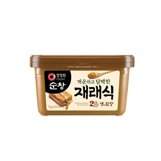 청정원 순창 재래식 안심 생된장 1KG CJO Sunchang Old Style Fresh Soybean Paste 1KG