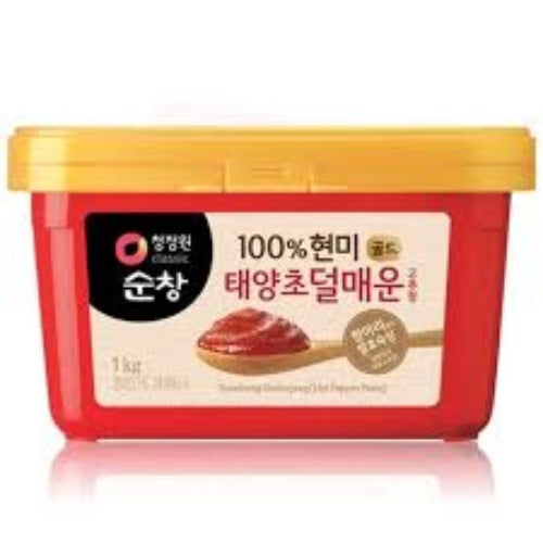 청정원 순창 태양초 덜 매운 고추장 1kg CJO Sunchang Medium Hot Red Pepper Paste 1kg