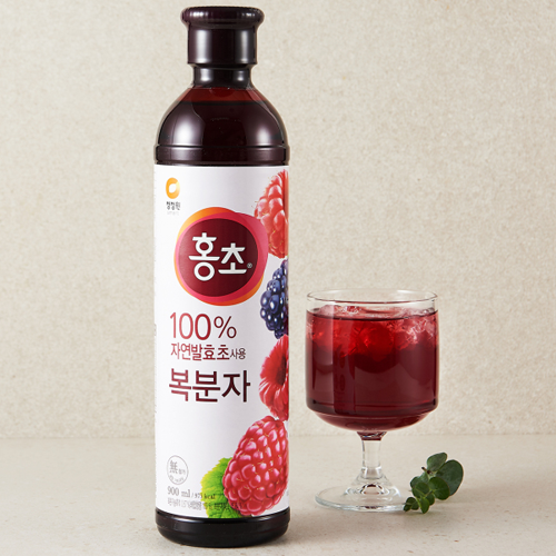 청정원 홍초 바이탈 복분자 900ml CJO Drinking Vinigar Black Raspberry 900ml