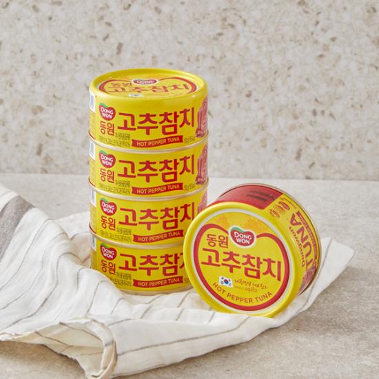 동원 고추참치 150g*4 DW Canned Tuna Hot Pepper 150g*4