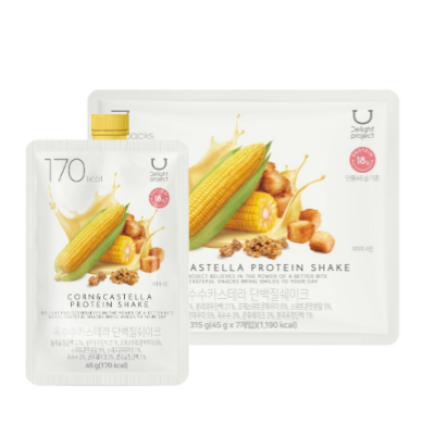 딜라이트 옥수수 카스테라 단백질 쉐이크 45g*7 DLT Corn Castella Protein Shake 45g*7
