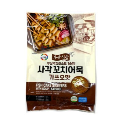 수라상 사각 꼬치어묵 494g SRS Skewer Fish Cake 494g