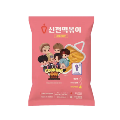 신전 떡볶이 BTS 로제 210g SJ BTS Edition Topokki Rose Cream KIT 210g
