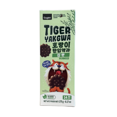 구겐 호랑이 한입약과 [김맛] 175g Gugen Tiger Yakwa [Seaweed] 175g