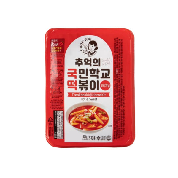 국민학교 떡볶이 오리지날 600g Cook-Tok Frozen Rice Cake Original 600g