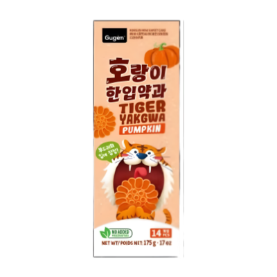 구겐 호랑이 한입약과 [호박] 175g Gugen Tiger Yakwa [Pumpkin] 175g