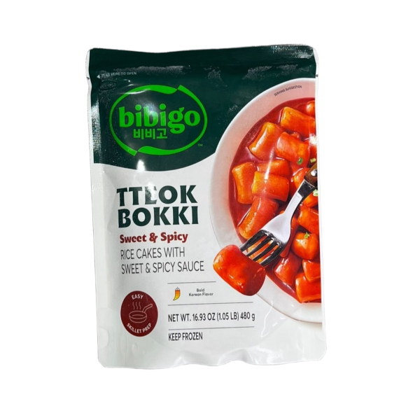 CJ 비비고 냉동 떡볶이 480g CJ Bibigo Frozen Toppoki 480g