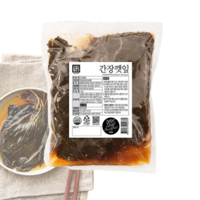 한성 간장 깻잎 1kg HS Pickled Sesame Leaves 1kg