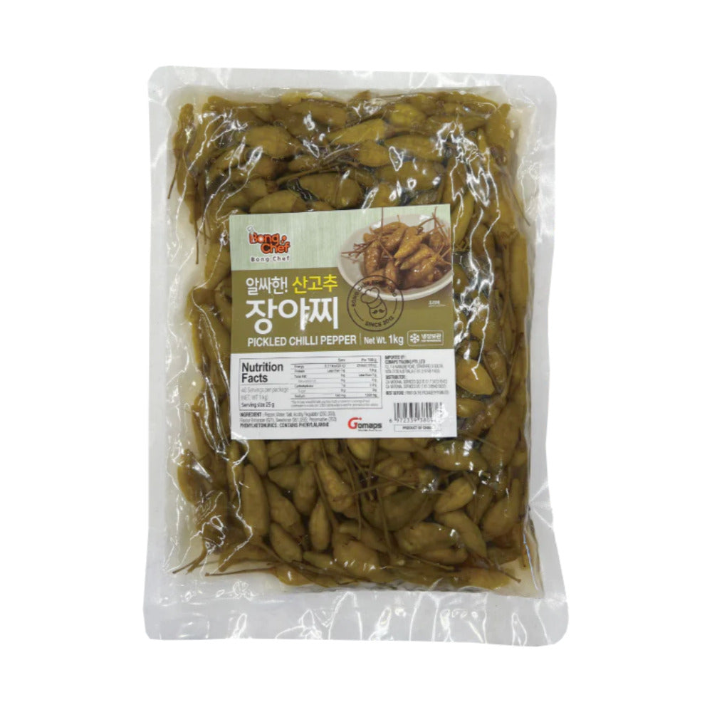 봉셰프 산고추 장아찌 1kg BCF Pickled Pepper 1kg