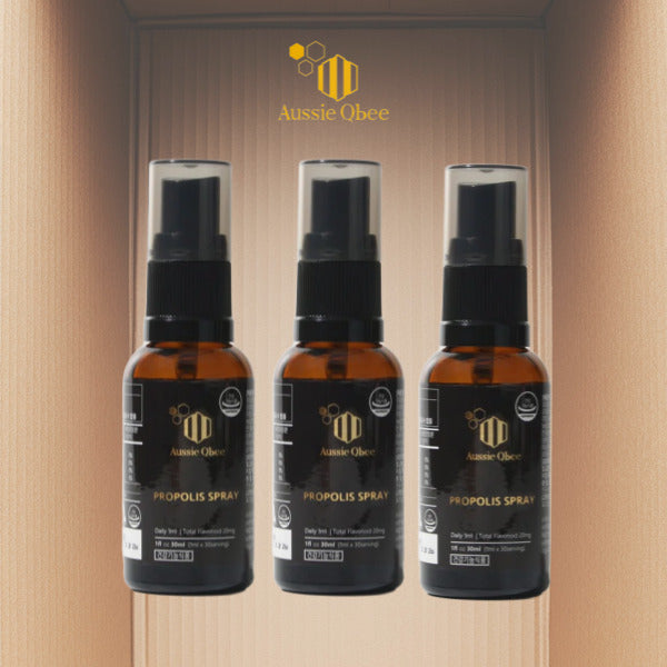 [✈️한국행택배] 오지큐비 프로폴리스 스프레이 30ml*3개세트 Aussie Qbee Propolis Spray 600+ MGO 30ml*3 [set] /쿠폰 제외