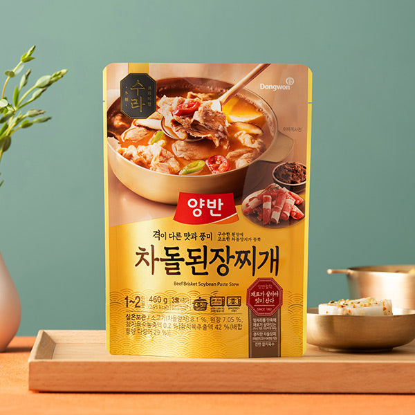 동원 양반 차돌 된장찌개 460g DW Soybean Paste Stew w/Beef Brisket 460g