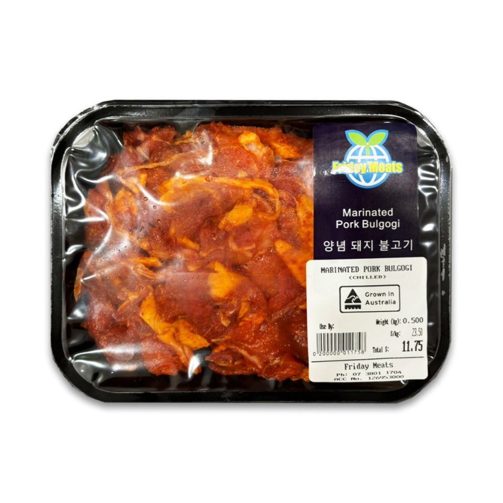 프라이데이미트 양념 돼지불고기 500g Friday Meats Marinated Spicy Pork Bulgogi 500g