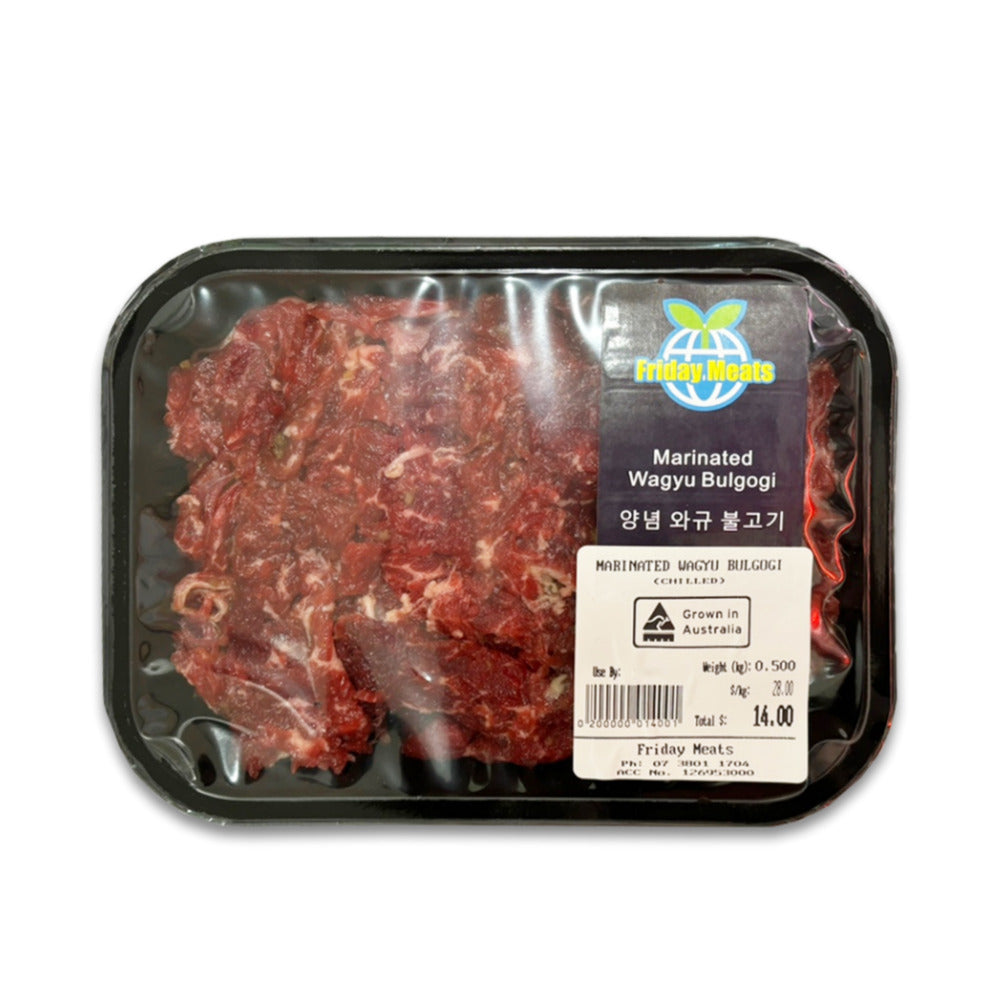 프라이데이미트 양념 와규 불고기 500g Friday Meats Marinated Wagyu Bulgogi 500g