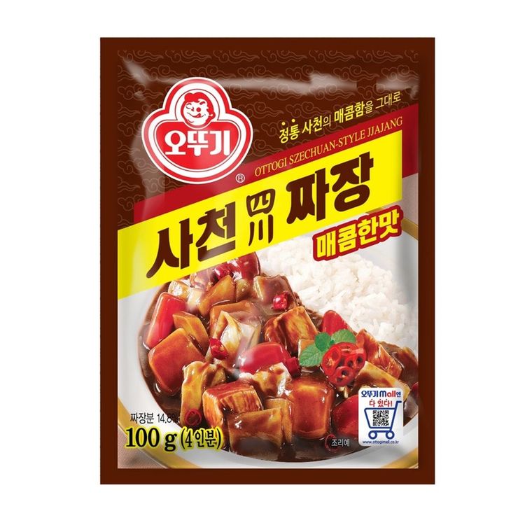 오뚜기 사천짜장 매콤한맛 100g OTG Hot&Spicy Black Bean Sauce Powder 100g