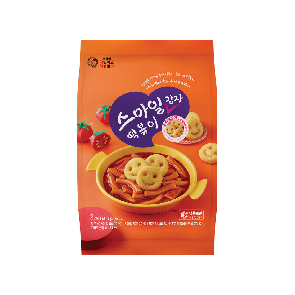 국민학교 스마일 감자떡볶이 500g Cook-Tok Smile Tteokbokki with Potato 500g