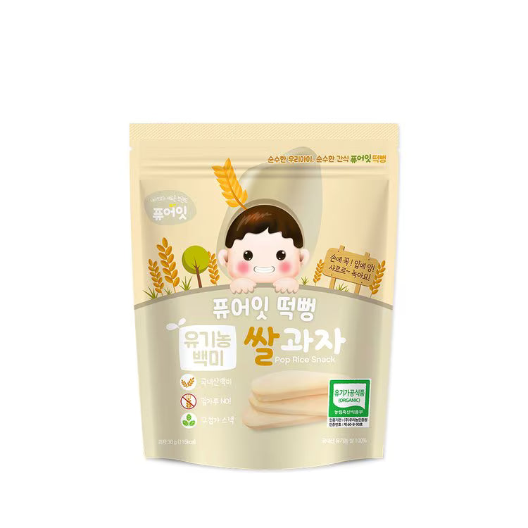 퓨어잇 떡뻥 쌀과자 [백미] 30g Pureeat Rice Puff Snack [Rice] 30g