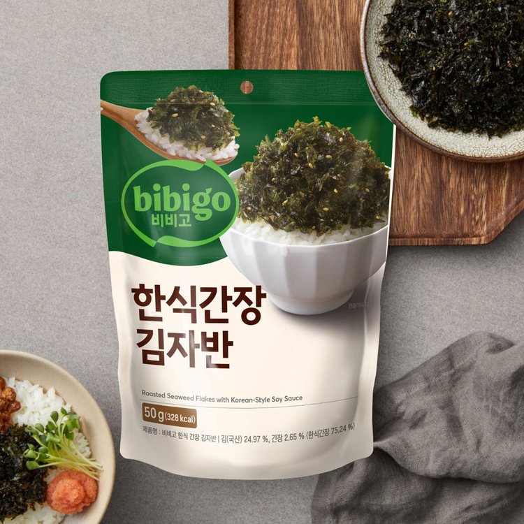CJ 비비고 한식 김자반 50g CJ Bibigo Roasted&Seasoned Seaweed 50g