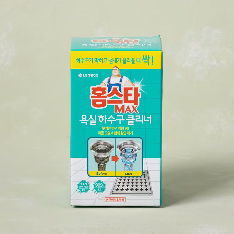 LG 홈스타 맥스 욕실 하수구 클리너 500g LG Homestar Max Bathroom Drain Cleaner 500g