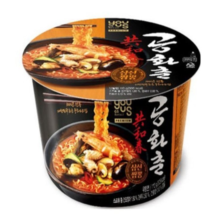 유어스 공화춘 삼선짬뽕 용기 110g YUS Jjampong Noodle Cup 110g