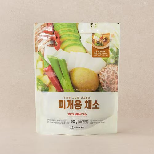 팜조아 찌개용 채소 [국내산] 500g FJA Korean Stew Vegetables 500g
