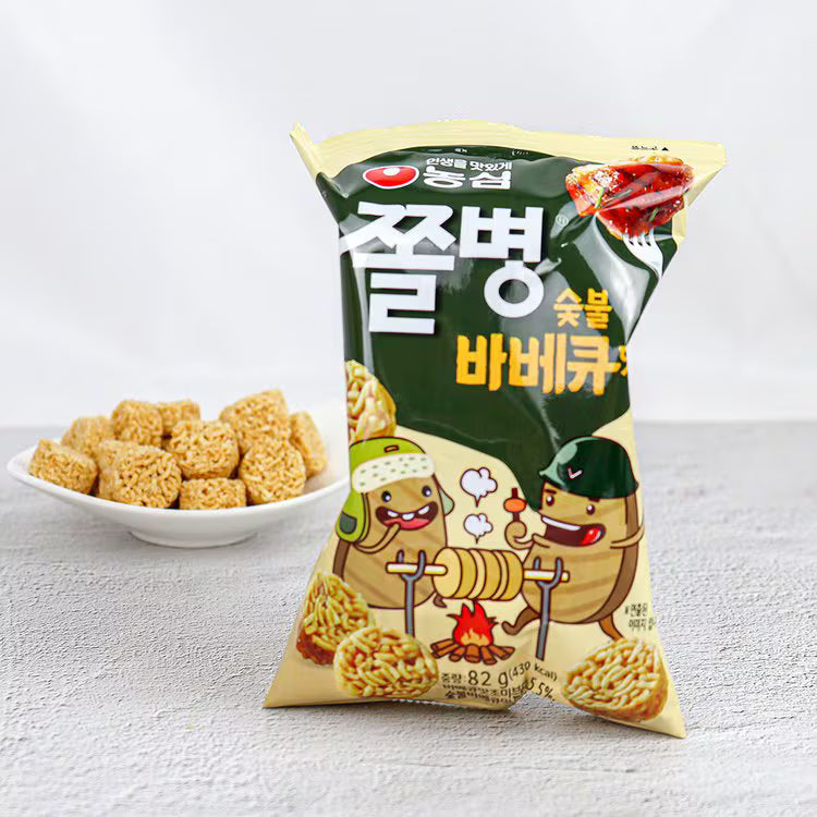 농심 쫄병스낵 바베큐 82g NS Jjol Byung Snack BBQ 82g