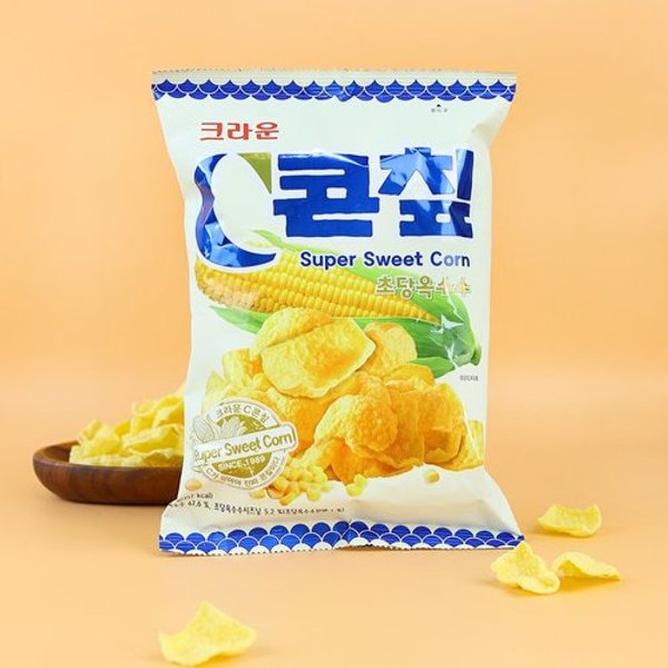 크라운 콘칩 초당옥수수 70g CRW Corn Chip Super Sweet Corn 70g