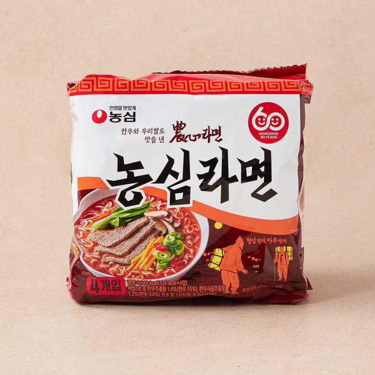 농심 농심라면 124g*4 NS Nongshim Ramyun 124g*4