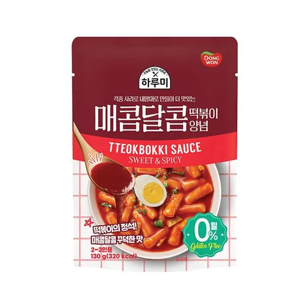 동원 하루미 매콤달콤 떡볶이 양념 130g DW Sweet and Spicy Topokki Sauce 130g
