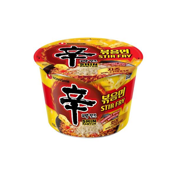 농심 신라면 볶음면 (치즈) 큰사발 105g NS Shin Stir Fry Cheese Cup 105g