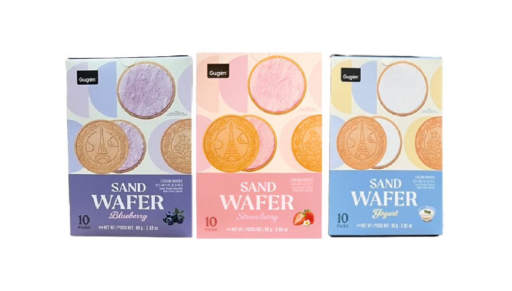 [묶음세일] 구겐 샌드 웨이퍼 3종 (블루베리+딸기+요거트) 80G*3 GG Sand wafer blueberry/strawberry/yogurt 80g*3