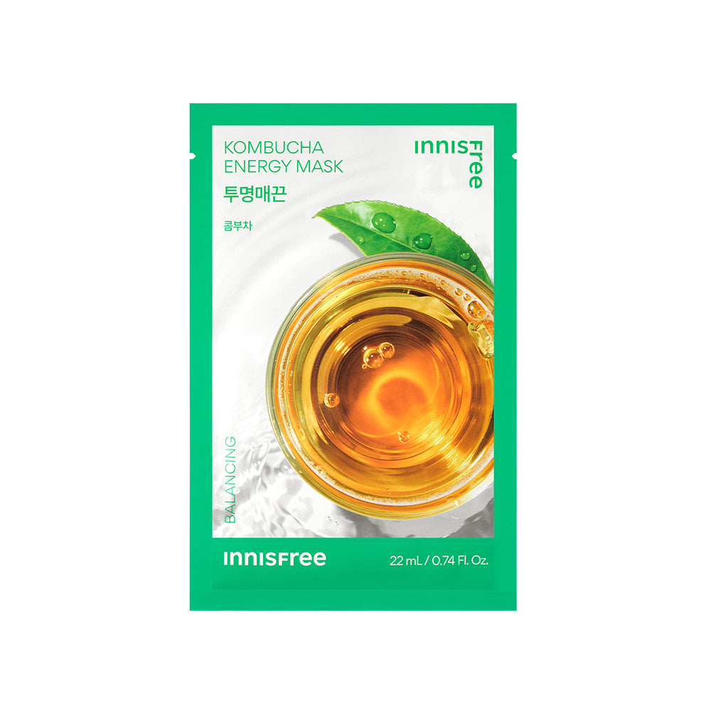 이니스프리 에너지 투명매끈[콤부차] 마스크 22ml Inisfree Energy Balanching Mask 22ml