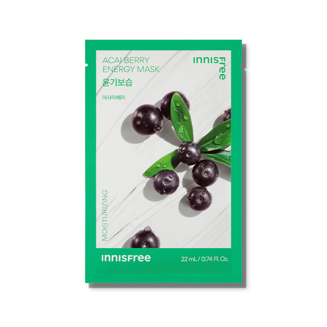 이니스프리 에너지 윤기보습 [아사이베리] 마스크 22ml Inisfree Energy Moisturizing Mask 22ml