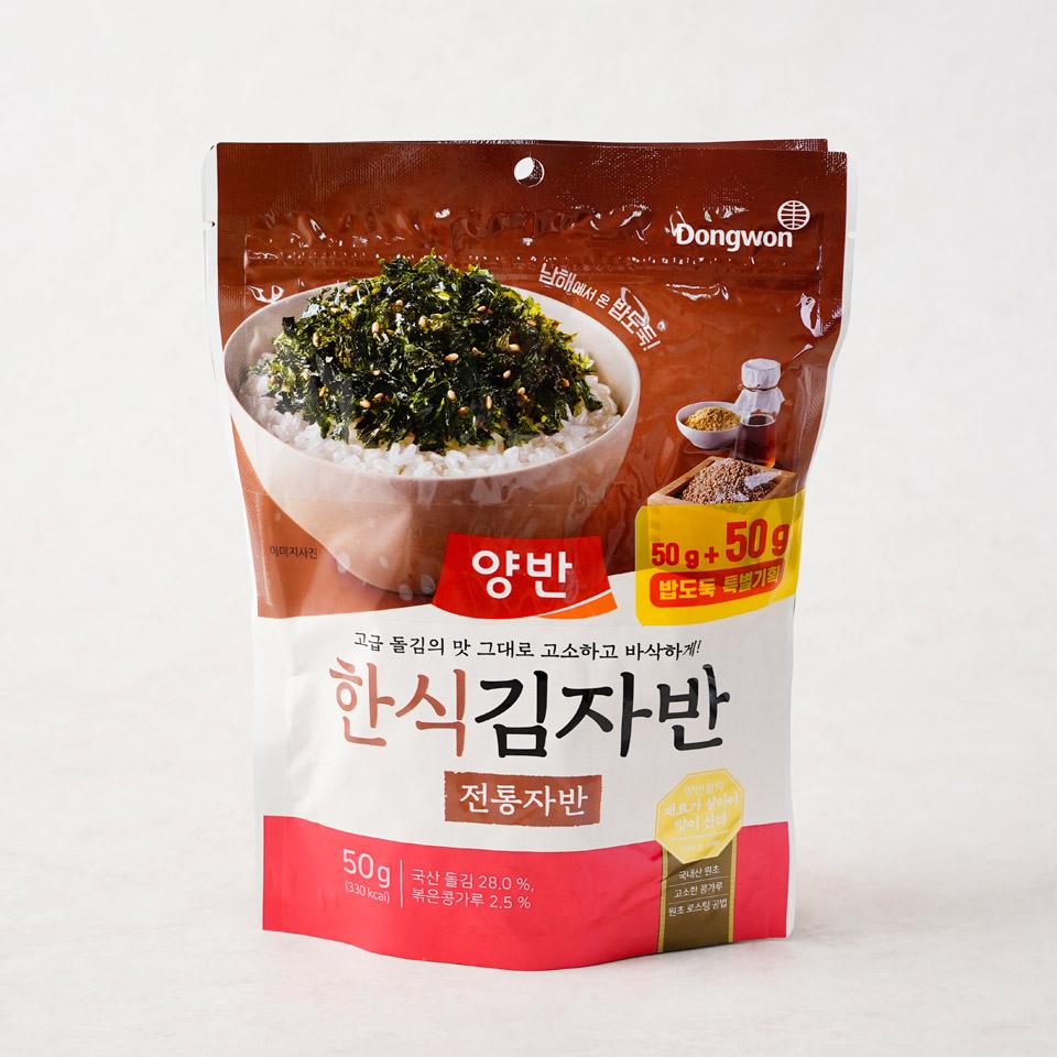 동원 한식김자반 전통자반 50g*2 Seasoned Laver Flack (Original) 50g*2