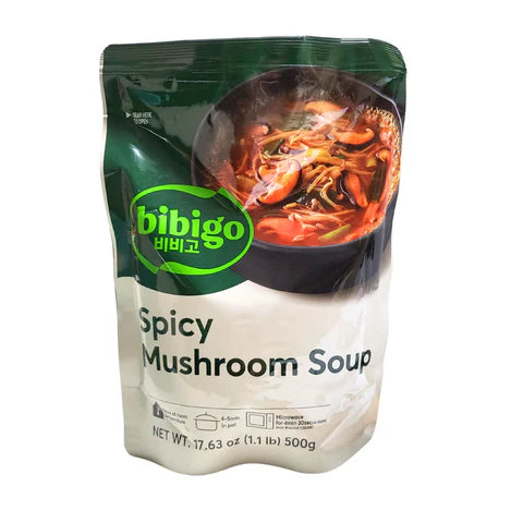 CJ 비비고 버섯 육개장 500g CJ Bibigo Spicy Mushoom Soup 500g