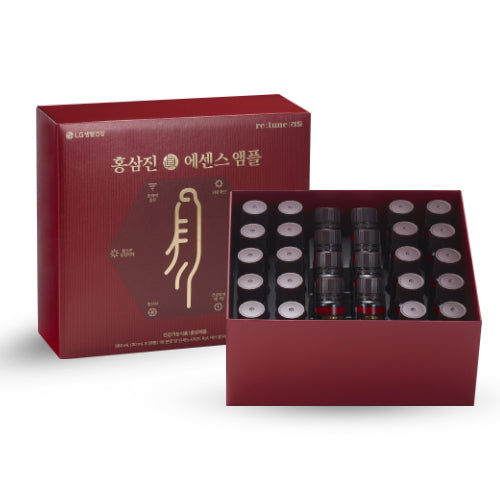 LG 리튠 홍삼진 에센스 앰플 20mlX28병 LG Retune Red Ginseng Essence 20ml*28