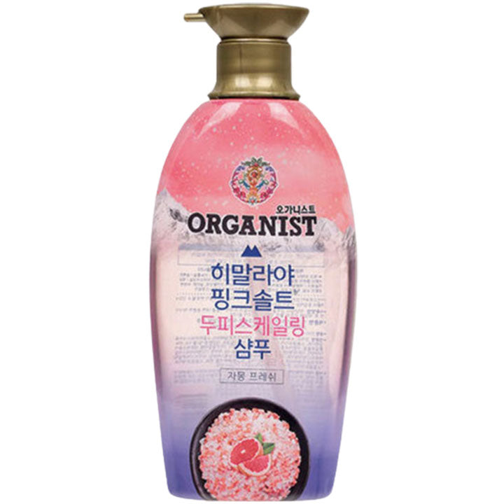 LG 히말라야 핑크솔트 샴푸 [자몽] 500ml LG Organist Himalaya Pink Salt Scalp Scaling Shampoo 500ml
