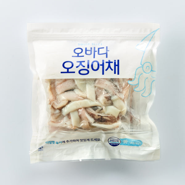 오바다 세절 오징어채 250g Obada Frozen Sliced Squid 250g