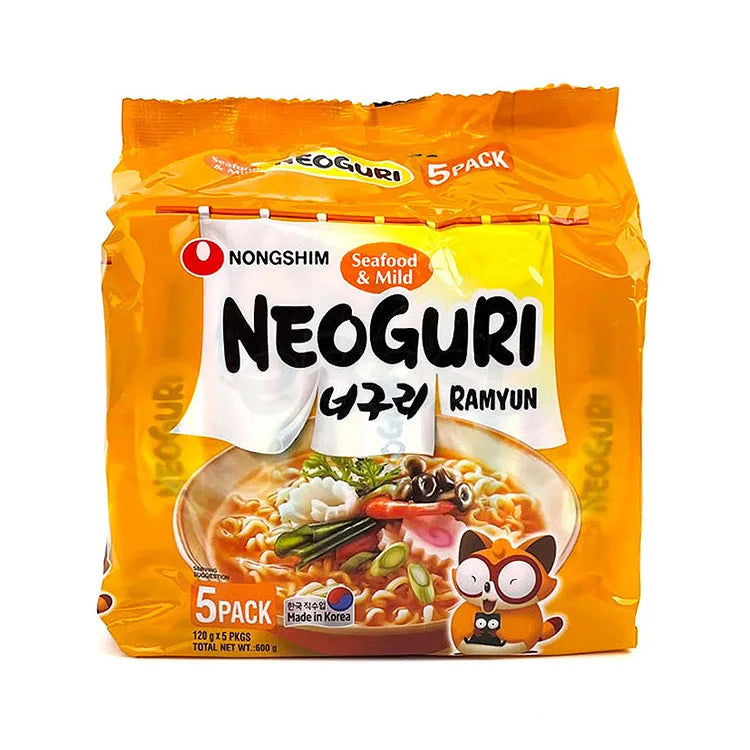 농심 순한 너구리 멀티팩 120g*5 NS Neoguri Mild 120g*5