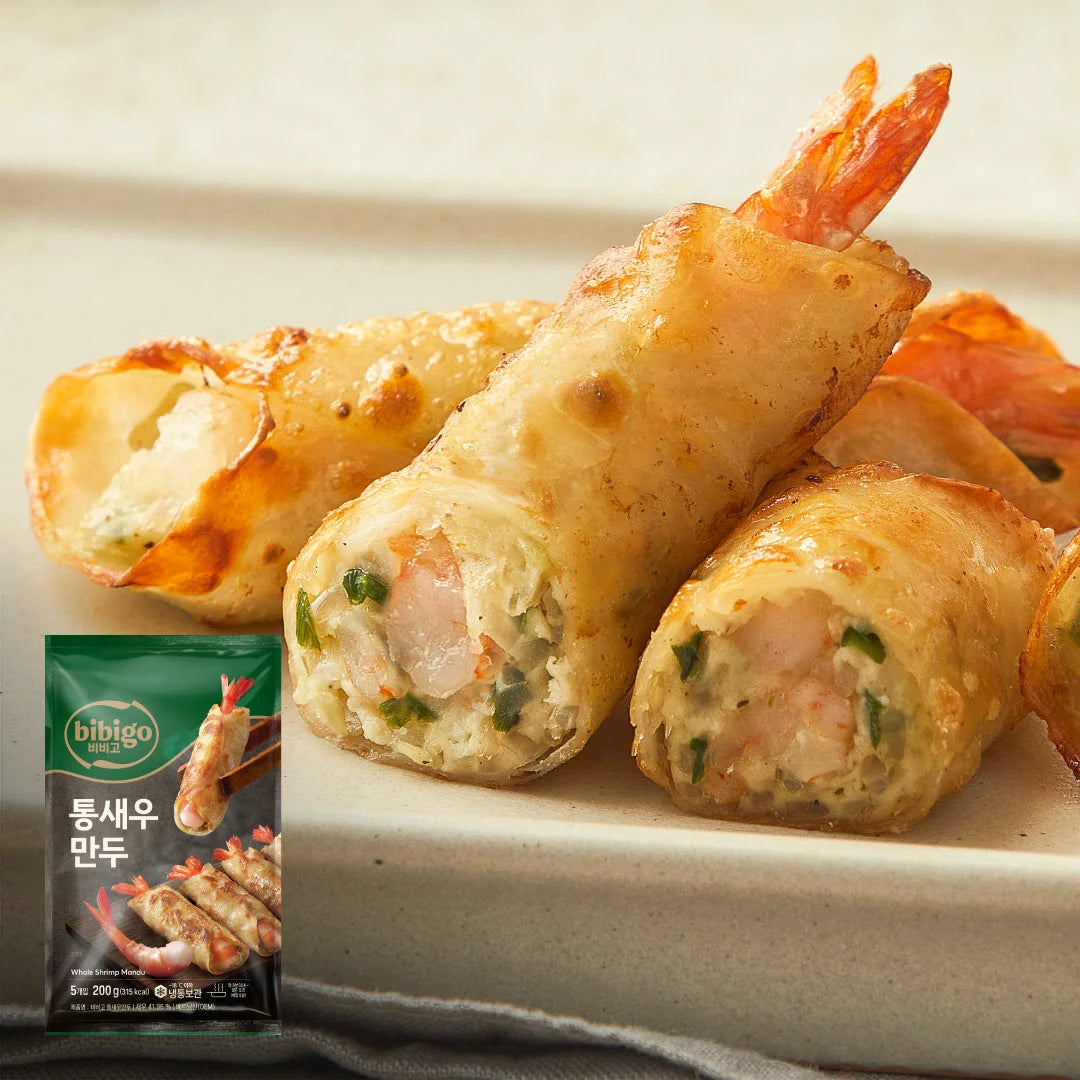 CJ 비비고 통 새우 만두 200g CJ Bibigo Whole Shrimp Mandu 200g