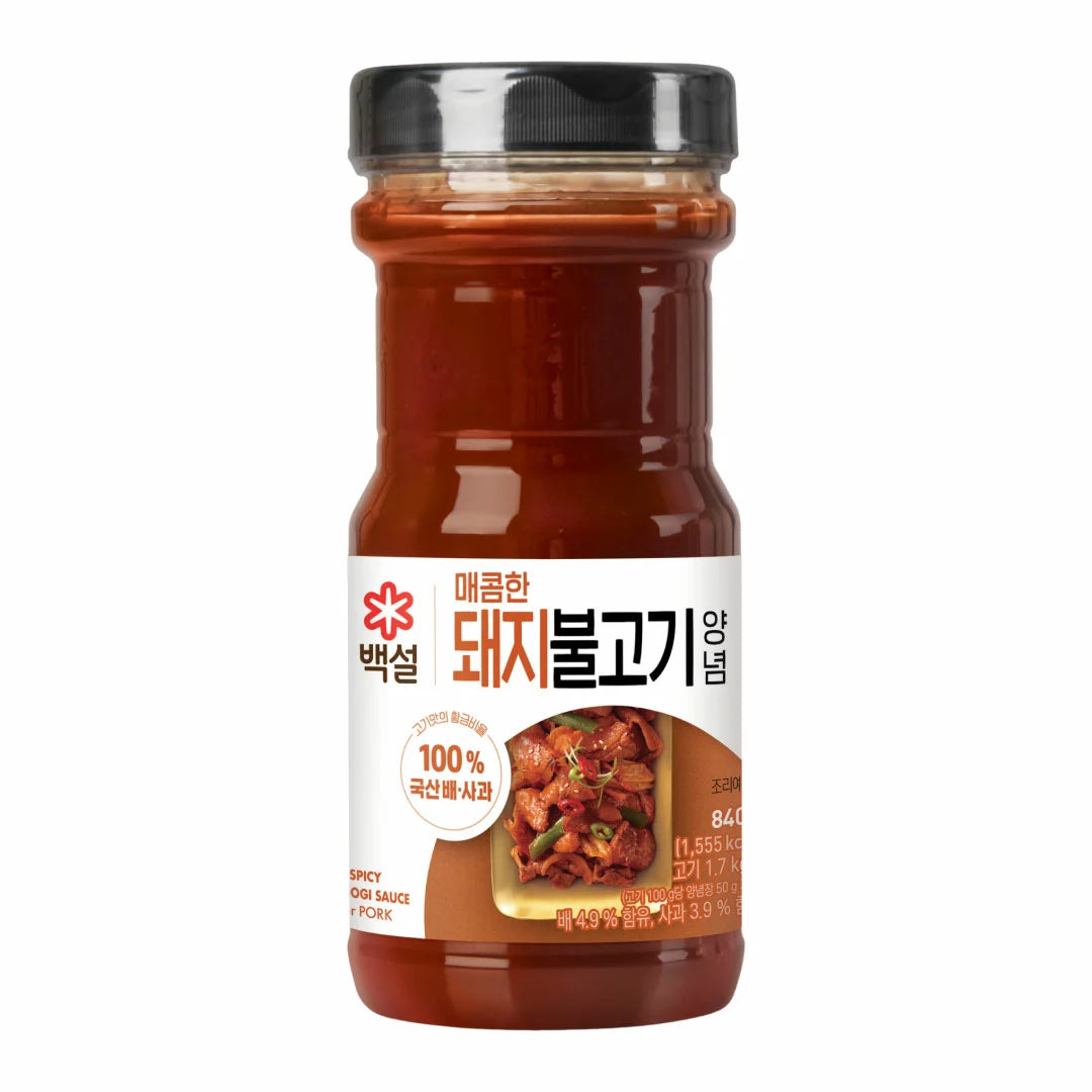 CJ 백설 매콤한 돼지불고기 양념 840g CJ Spicy Bulgogi Marinade 840g