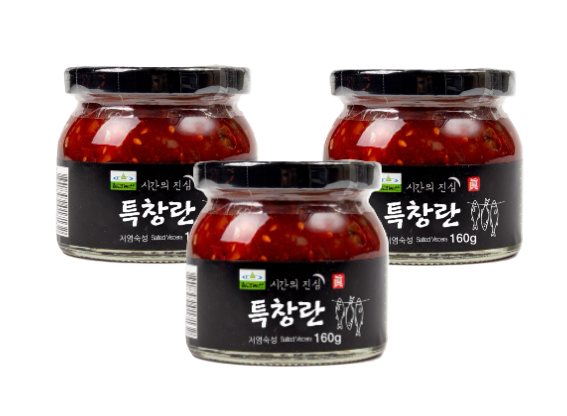 [묶음세일] 칠갑 시간의 진심 특창란젓 160g*3 Chilkab Seasoned Pollack 160g*3