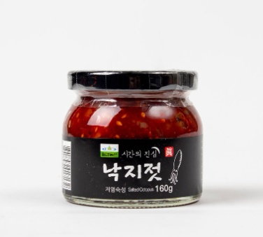 칠갑 시간의 진심 낙지젓 160g Chilkab Seasoned Octopus 160g