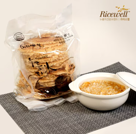 라이스웰 황동판에구운 누룽지 1kg RW Roasted Scorched Rice 1kg